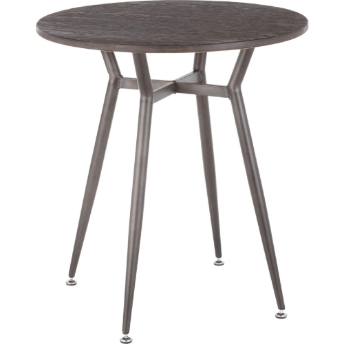 Clara 27" Round Dinette Table in Espresso Grain Bamboo